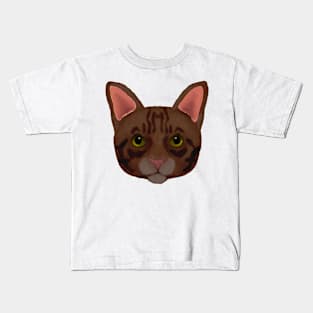 Brown Tabby cat Kids T-Shirt